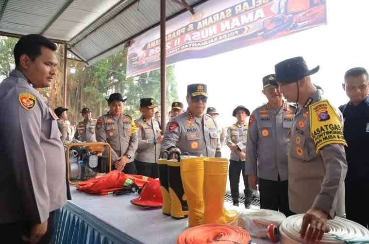 Komjen Dedi Prasetyo Cek Kesiapan Personel Mitigasi Karhutla Kalteng