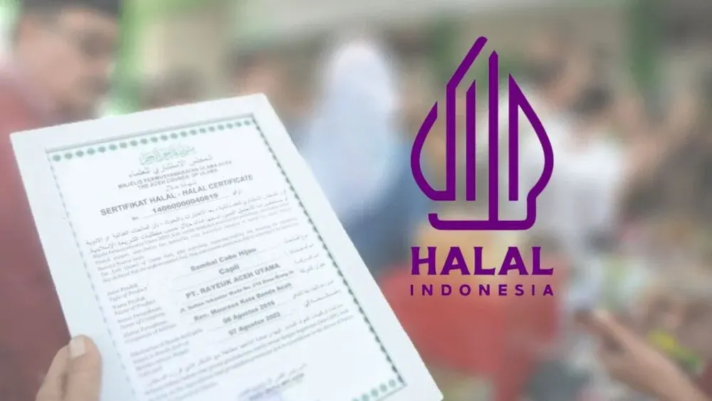 ilustrasi sertifikat halal.