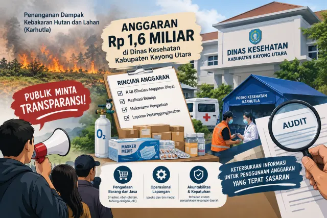 Anggaran Karhutla Rp1,6 Miliar di Dinkes Kayong Utara Disorot, Publik Minta Transparansi